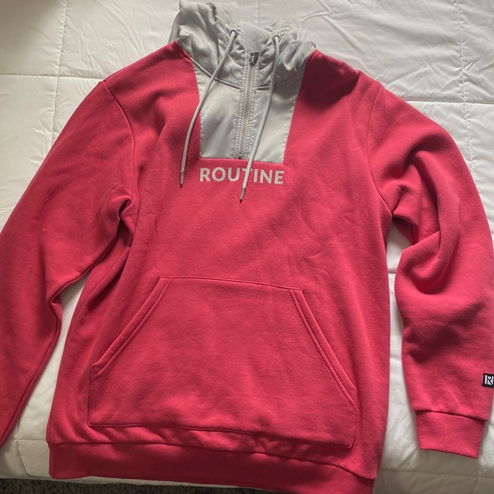Routine Baseball Hooded Quarterzip